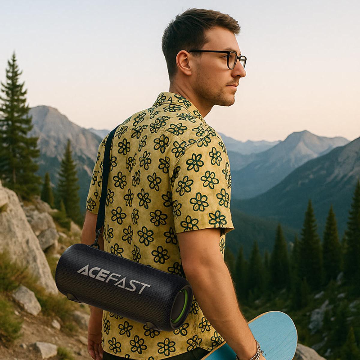 ACEFAST K2 Air Portable Bluetooth-Compatible Speaker 40W High Power IPX5 Waterproof Speaker up to 10 hours Playtime - Black ACEFAST K2 Air Portable Bluetooth-Compatible Speaker 40W High Power IPX5 Waterproof Speaker up to 10 hours Playtime - Black