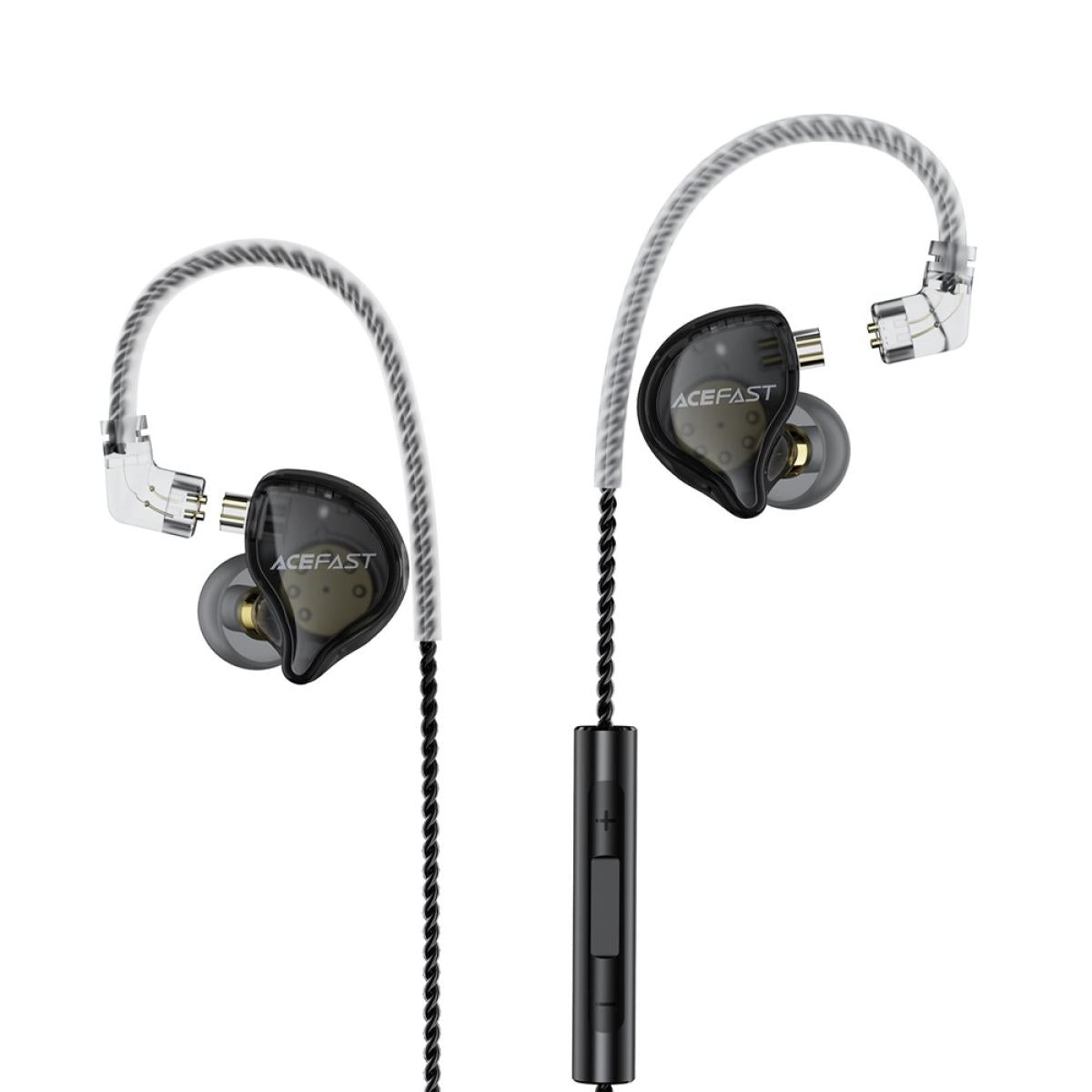 ACEFAST L11 USB - C HiFi Wired Earphones Detachable Cable with Microphone for Audio - Black