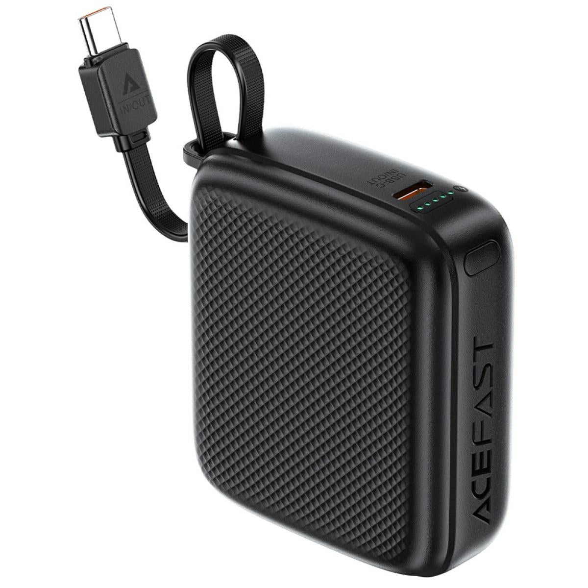 ACEFAST M15 Power Bank PD 20W Fast Charging 10000mAh Portable Charger - Black