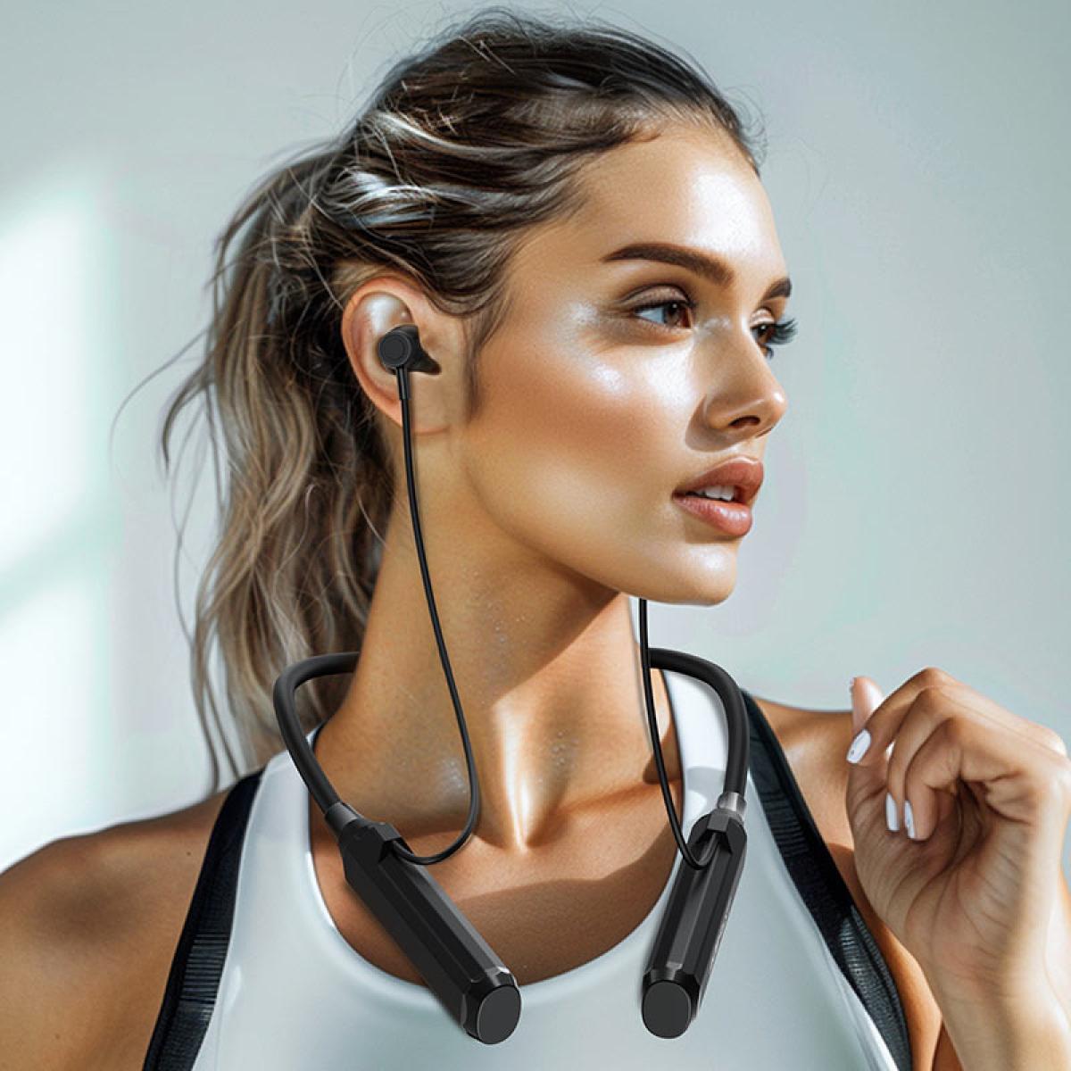 Acefast N6 Bluetooth 5.4 Wireless Neckband Earphones 120h Music Time In Ear Magnetic Sport Earbuds Game Low Latency Supoort Tf Card Black