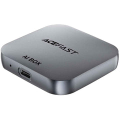 Acefast Qc2 Ai Box Car Play Wireless Adapter With Tf Card Slot For Car Play / Android Auto Wire To Wireless Converter Metal Gray