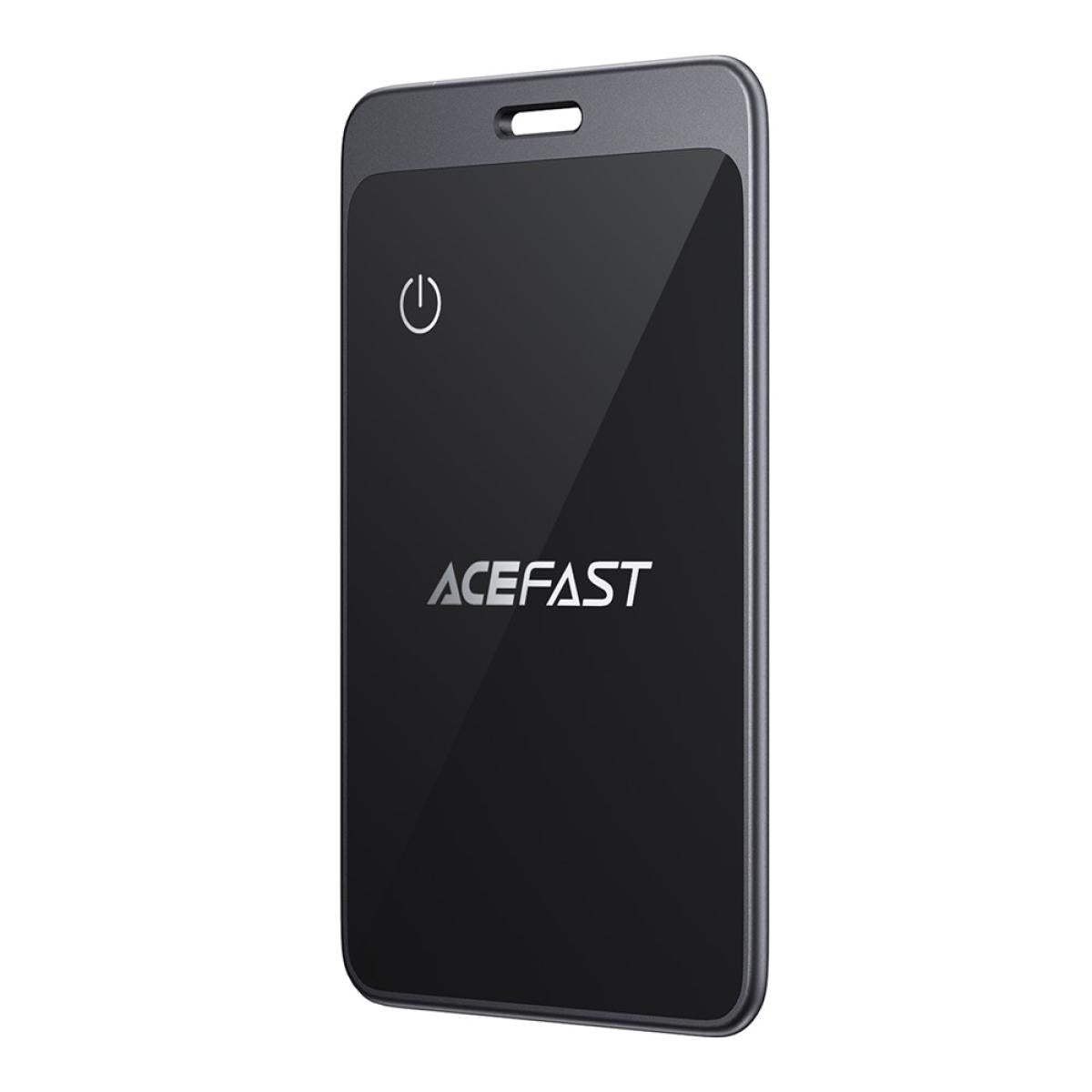 Acefast S3 Metal Card Shaped Tag Smart Finder Ultra Thin Bluetooth Compatible Tracker For Ios Black