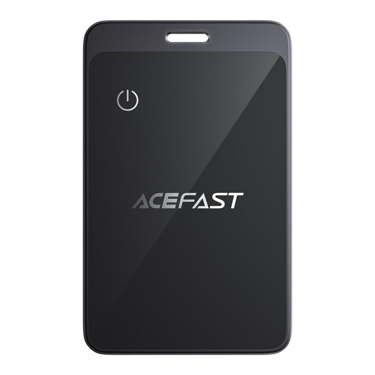 ACEFAST S3 Metal Card Shaped Tag Smart Finder Ultra - Thin Bluetooth - compatible Tracker for iOS - Black
