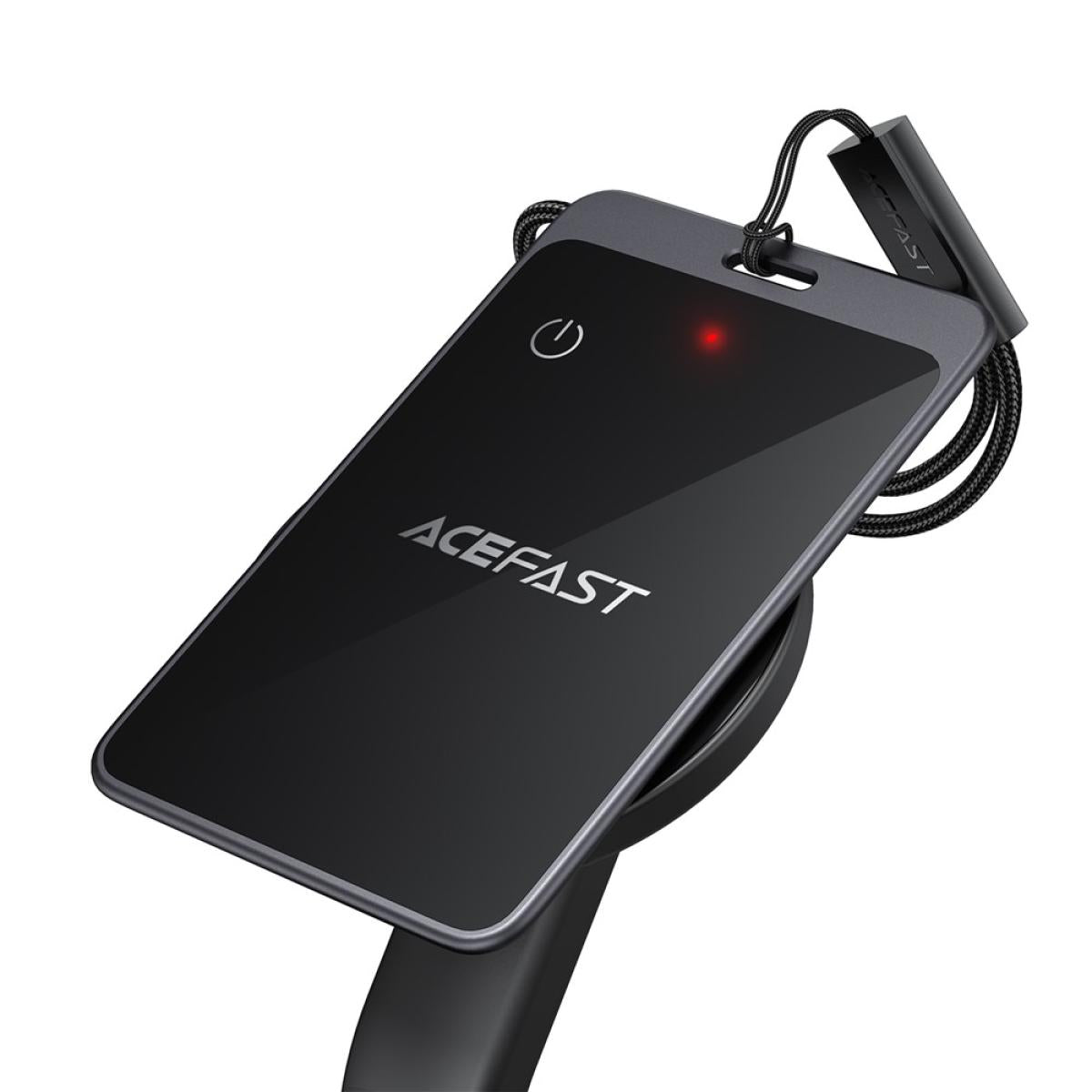 ACEFAST S3 Metal Card Shaped Tag Smart Finder Ultra - Thin Bluetooth - compatible Tracker for iOS - Black