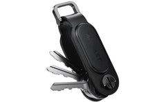 ACEFAST S4 Keychain Tracker - Apple Find My Anti - Loss Alerts Anti - Tracking PU Leather Share with 5 Devices - Black