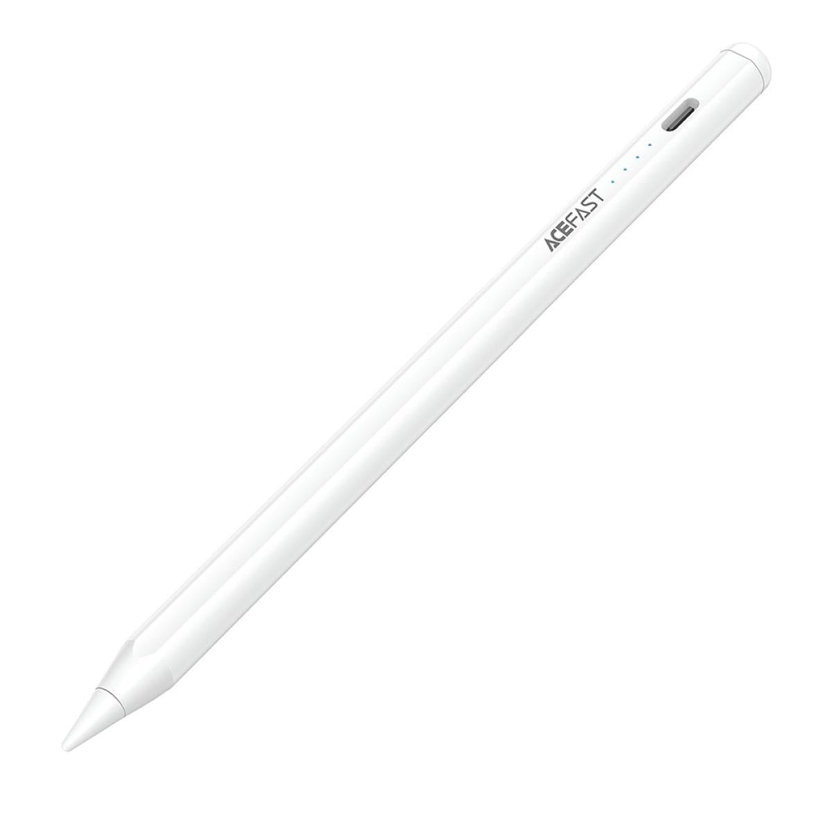Acefast V1 Capacitive Pen Aive Recognition Low Latency Magnetic Stylus White