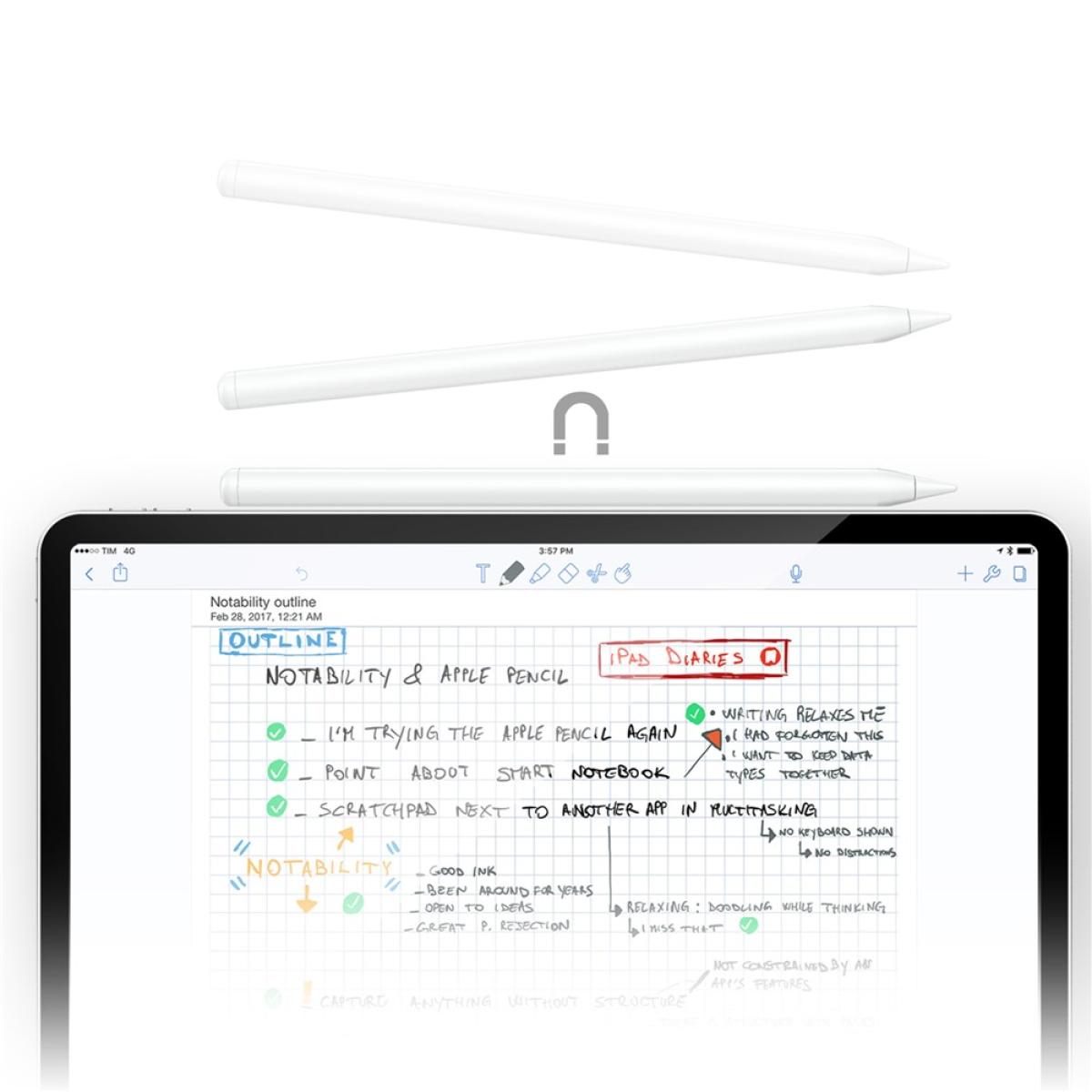 Acefast V1 Capacitive Pen Aive Recognition Low Latency Magnetic Stylus White Acefast V1 Capacitive Pen Aive Recognition Low Latency Magnetic Stylus White