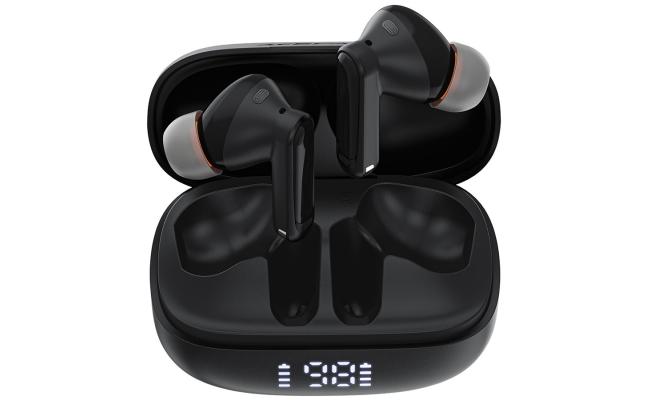 ACEFAST W1 TWS Bluetooth - compatible Earbuds Active Noise Cancellation ANC ENC Earphone Up to 8 hours - Black
