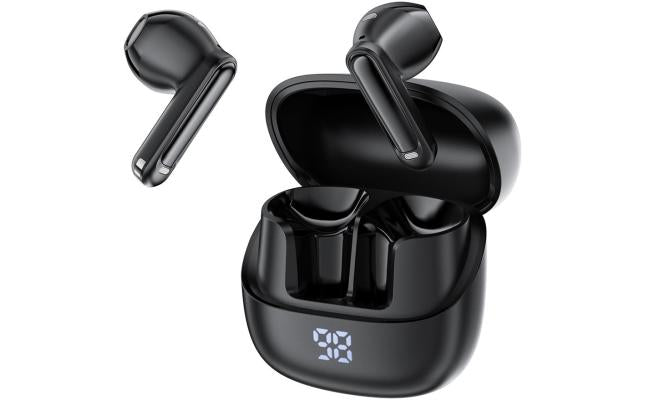 Acefast W2 Tws Bluetooth Compatible Earbuds Aive Noise Cancelling Earphones with Led Display Charging Case Black