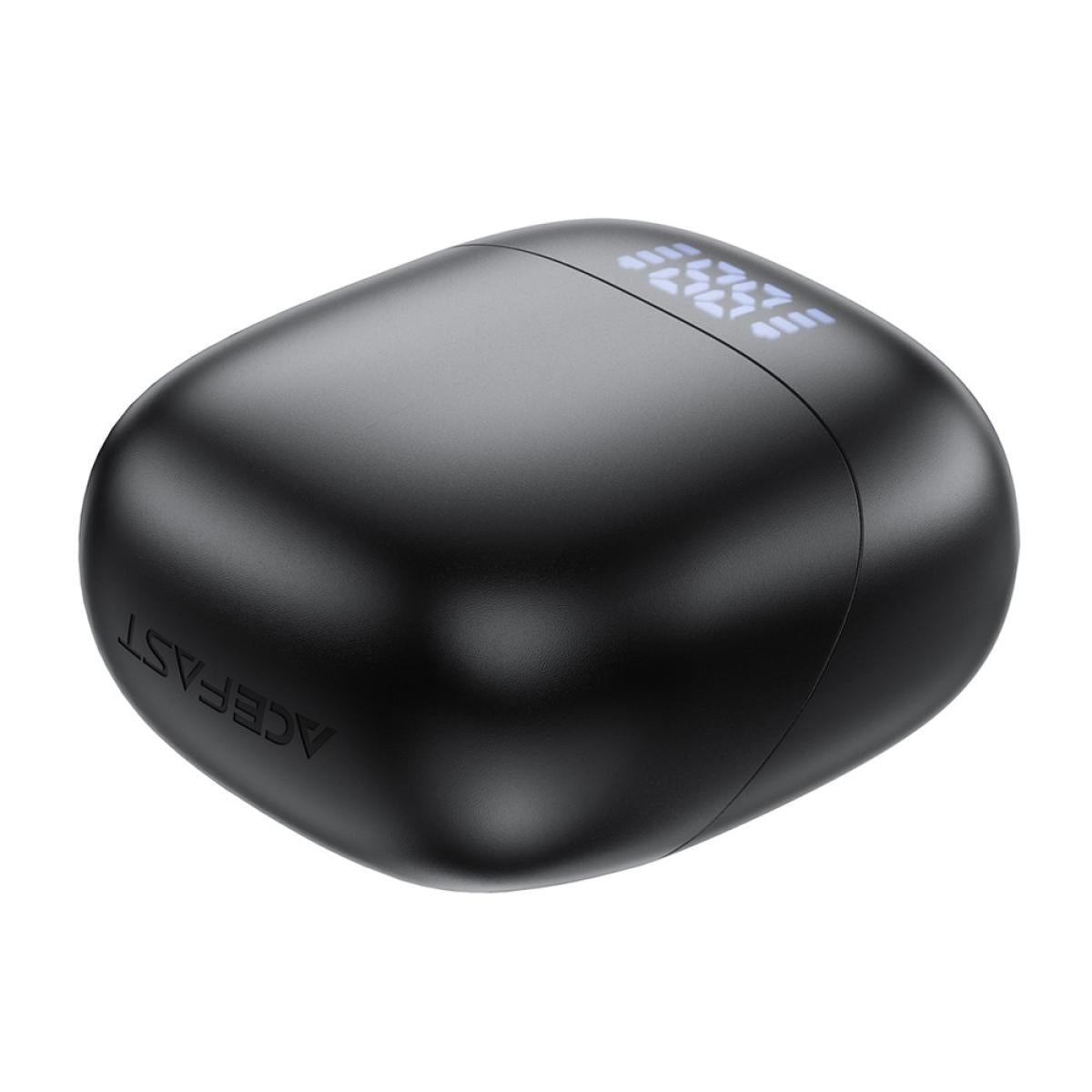 Acefast W2 Tws Bluetooth Compatible Earbuds Aive Noise Cancelling Earphones with Led Display Charging Case Black