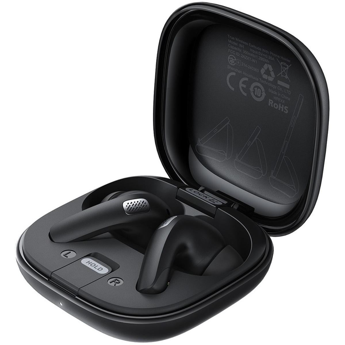 Acefast W4 Tws Bluetooth Compatible Earphones In Ear Ipx4 Waterproof Headset With Phone Stand Funion Up To 7 Hours Black