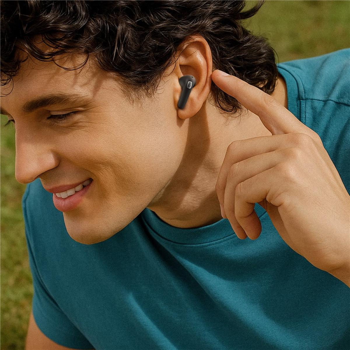 ACEFAST W4 TWS Bluetooth - Compatible Earphones In Ear IPX4 Waterproof Headset with Phone Stand Function Up to 7 hours - Black
