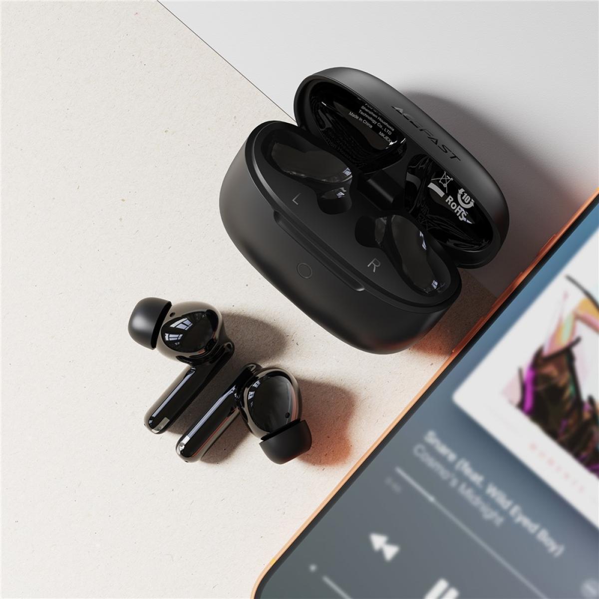 ACEFAST W7 Wireless Earbuds BT 6.0 TWS Low Latency Headset with 13mm Dynamic Speaker for Music/Calls - Black
