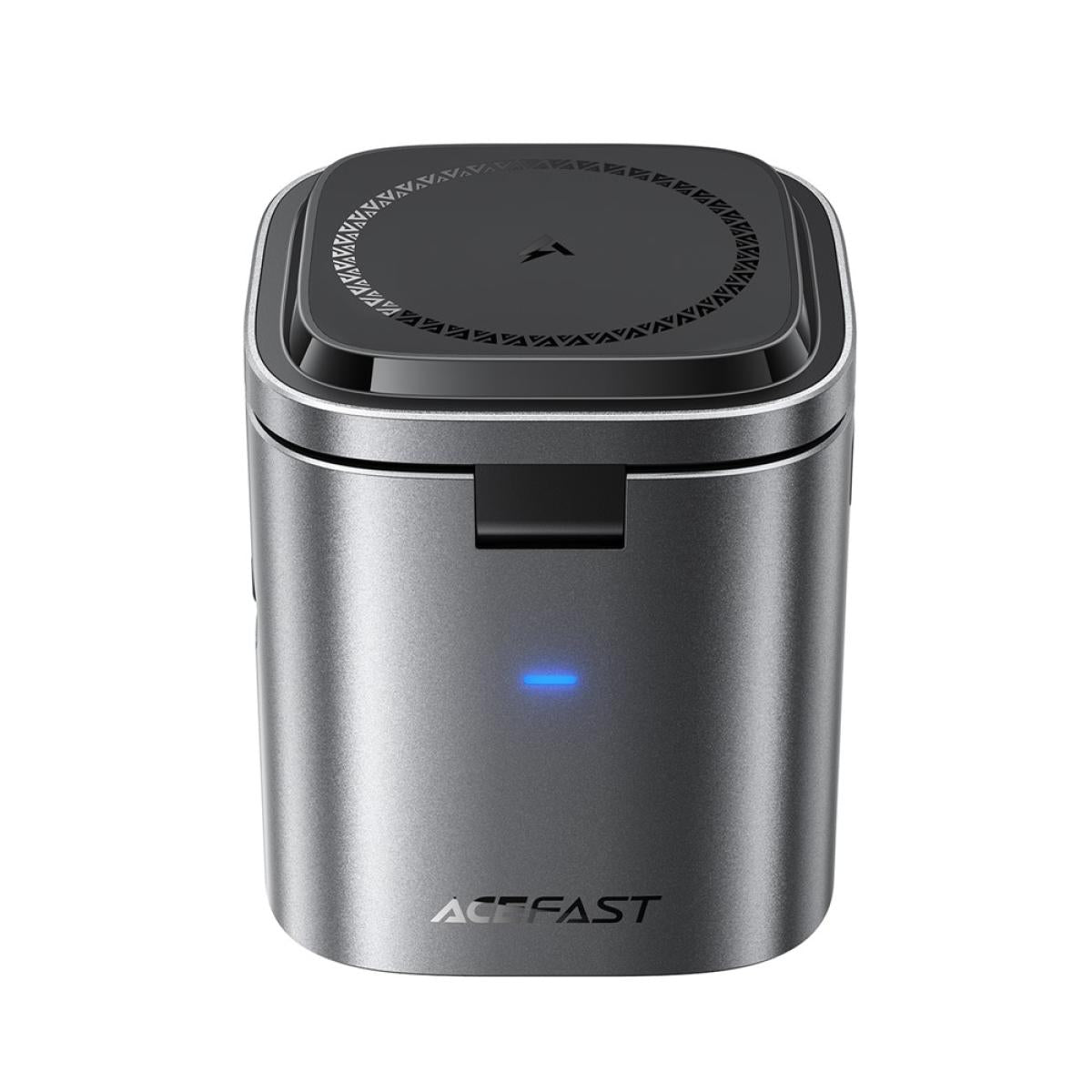 Acefast Z9 80w 6 In 1 Gan Desktop Charging Station Multi Funion Fast Charger Adapter Built In USB - C Cable, EU Plug