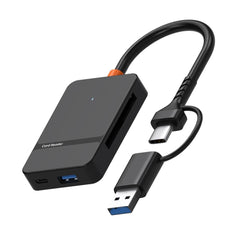 8-in-1 ADS-316 Type-C USB-A to SD/TF/MS/CF1 Card Reader 5Gbps
