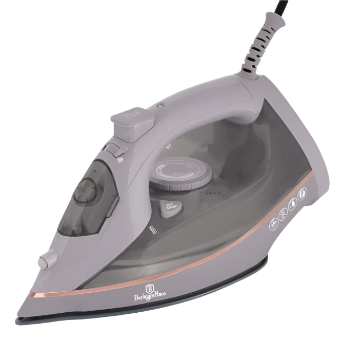 Berlinger Haus Steam Iron Ceramic Soleplate, 0.3Lit, 2200Watts, Taupe S - BH-9594