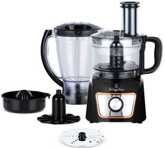 Belinger Haus Food Processor 8 in 1, 500Watts, 1.5Lit, Black - BH-9440