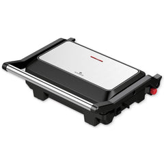 Berlinger Haus Blauman Electric Grill with Oil Drip Pan, 1000Watts, Steel / Black - BL-9020
