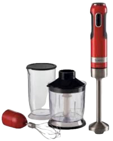 Ariete Hand Blender, 4Blades, 10Speeds, 1000Watts, Red - 602