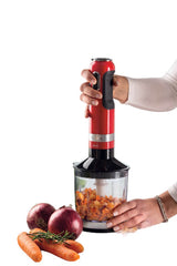 Ariete Hand Blender, 4Blades, 10Speeds, 1000Watts, Red - 602