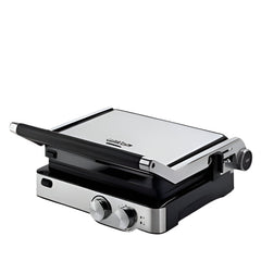 Ariete Grill Non-Stick Removable Grill Plates, 2000Watts, Stainless Steel - 1918