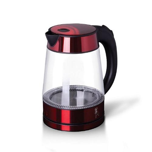 Berlinger Haus Electric Glass Kettle, 1.7Lit, 2200Watts, Burgundy - BH-9120