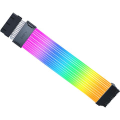 Lian Li Strimer Wireless 24P Addressable RGB Extension Cables For 24-Pin Motherboard, L-wireless Sync w/ Included 2.4GHz Controller, L-Connect 3 Software For Complete Control | G89.PW24-1W-T.00 | - CompuMe