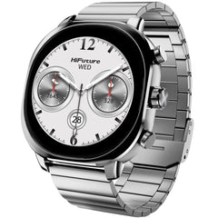 Hifuture Aix Smartwatch, 1.43 Inch Amoled Display, 1 Atm Water Resistant, 10 Days Battery Life, Ai Enhanced Health Monitoring, 3x Harder Corning Gorilla Glass Silver - CompuMe