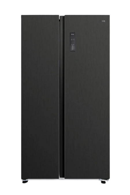 CHiQ Side by Side Refrigerator A+, 525Lit, No Forest, Fast Cooling System, Glass Shelf, Dark Inox - CSS680NPDIK5