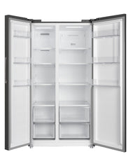 CHiQ Side by Side Refrigerator A+, 525Lit, No Forest, Fast Cooling System, Glass Shelf, Dark Inox - CSS680NPDIK5
