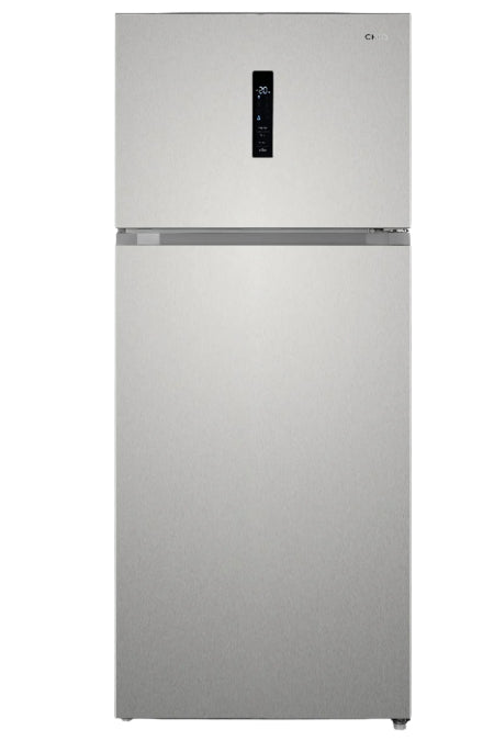 CHiQ Top Mount Refrigerator A+, 580Lit, Inverter, Glass Shelf, Inox - CTM750NPSIK5
