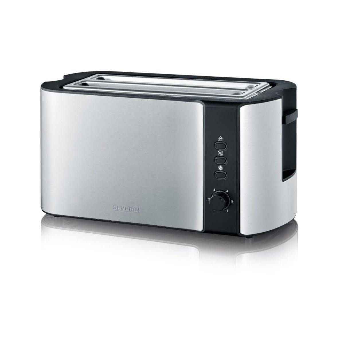 Severn Toaster Automatic 4-Slice Slot Toaster, 1400Watts, Stainless Steel - 2590