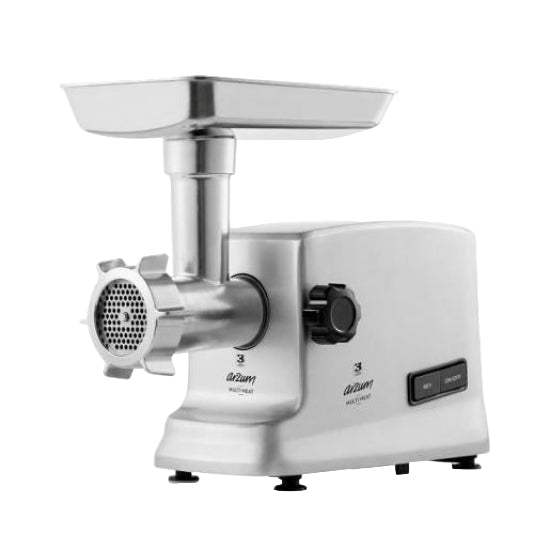 Arzum Meat Mix Meat Grinder, 1500Watts, Silver - AR1125