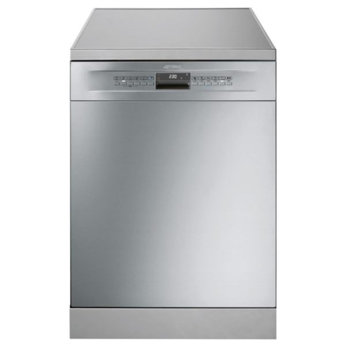 SMEG Dishwasher Freestanding A+++, 10Programmes, 13Sets, 3Sprays, Silver - LVS4132XAR1