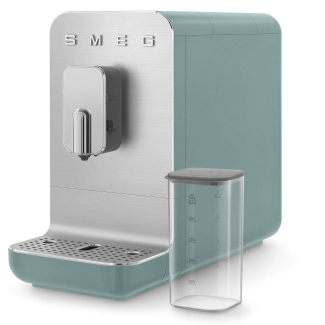 Smeg Automatic Espresso Coffee Machine with a Milk System, 1.4Lit, Green - BCC13EGMEU