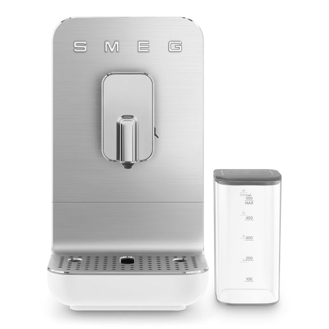 Smeg Automatic Espresso Coffee Machine with a Milk System, 1.4Lit, White - BCC13WHMEU