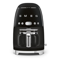 Smeg Filter American Coffee Machine, Dispensing up to 10, 1.4Lit, Black - DCF02BLEU