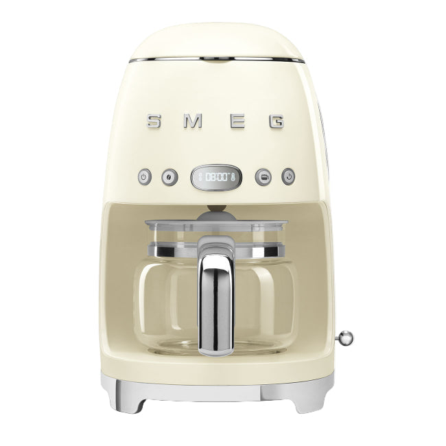 Smeg Filter American Coffee Machine, Dispensing up to 10, 1.4Lit, Cream - DCF02CREU
