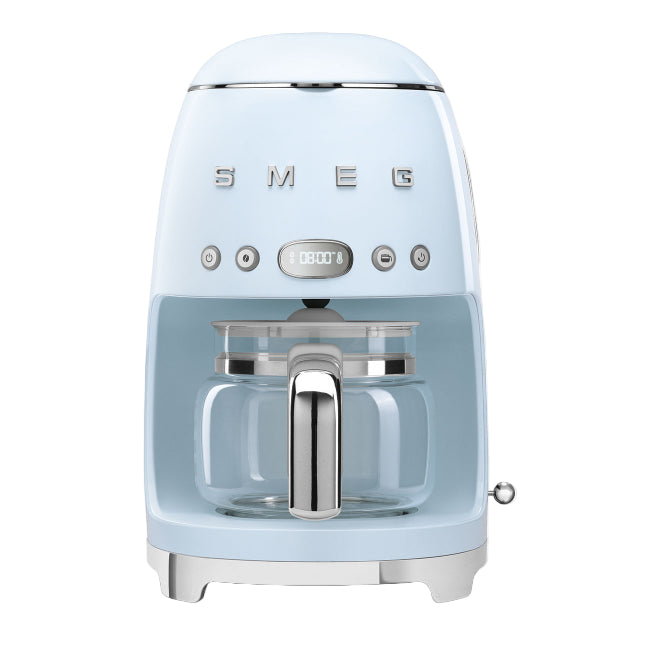 Smeg Filter American Coffee Machine, Dispensing up to 10, 1.4Lit, Pastel Blue - DCF02PBEU
