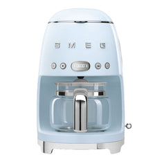 Smeg Filter American Coffee Machine, Dispensing up to 10, 1.4Lit, Pastel Blue - DCF02PBEU