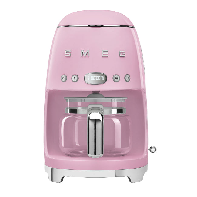 Smeg Filter American Coffee Machine, Dispensing up to 10, 1.4Lit, Pink - DCF02PKEU