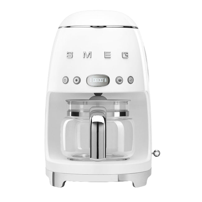 Smeg Filter American Coffee Machine, Dispensing up to 10, 1.4Lit, White - DCF02WHEU