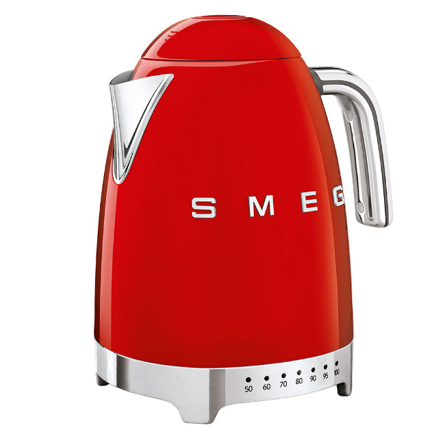 Smeg Variable Temperature Kettle Breakfast, 1.7Lit, Red - KLF04RDEU