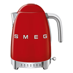 Smeg Variable Temperature Kettle Breakfast, 1.7Lit, Red - KLF04RDEU