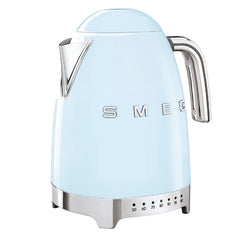 Smeg Variable Temperature Kettle Breakfast, 1.7Lit, Pastel Blue - KLF04PBEU