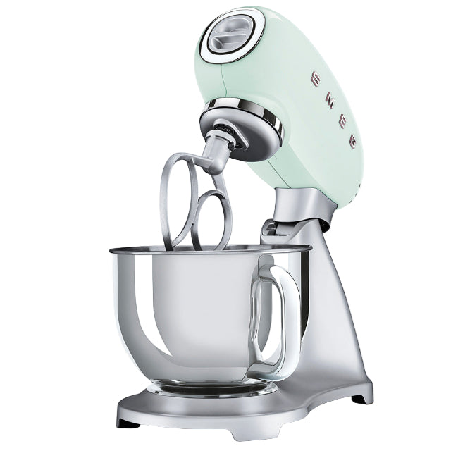 Smeg Stand Mixer Style Aesthetic, 4.5Lit, 800Watts, Pastel Green - SMF02PGEU