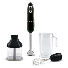 Smeg Powerful Hand Blender, 700Watts, Black - HBF03BLEU