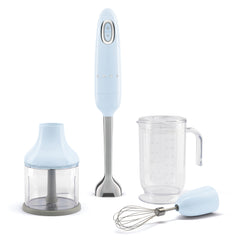 Smeg Powerful & Versatile Hand Blender, 700Watts, Pastel Blue - HBF03PBEU