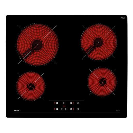 Teka Built In Hob Vitro ceramic, 60Cm, Touch Control Panel, Frameless, Black - TB 6415
