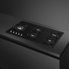 Smeg Gas Hob Classica Aesthetic, 90Cm, Black - PV395LN
